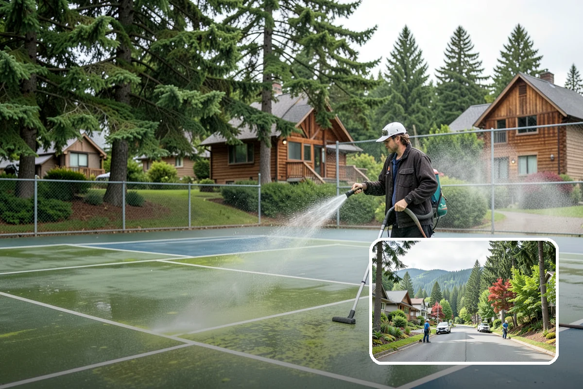 Chimney Exterior Cleaning in Darrington, Snohomish County, WA - Removes algae and dark streaking from exposed chimney faces