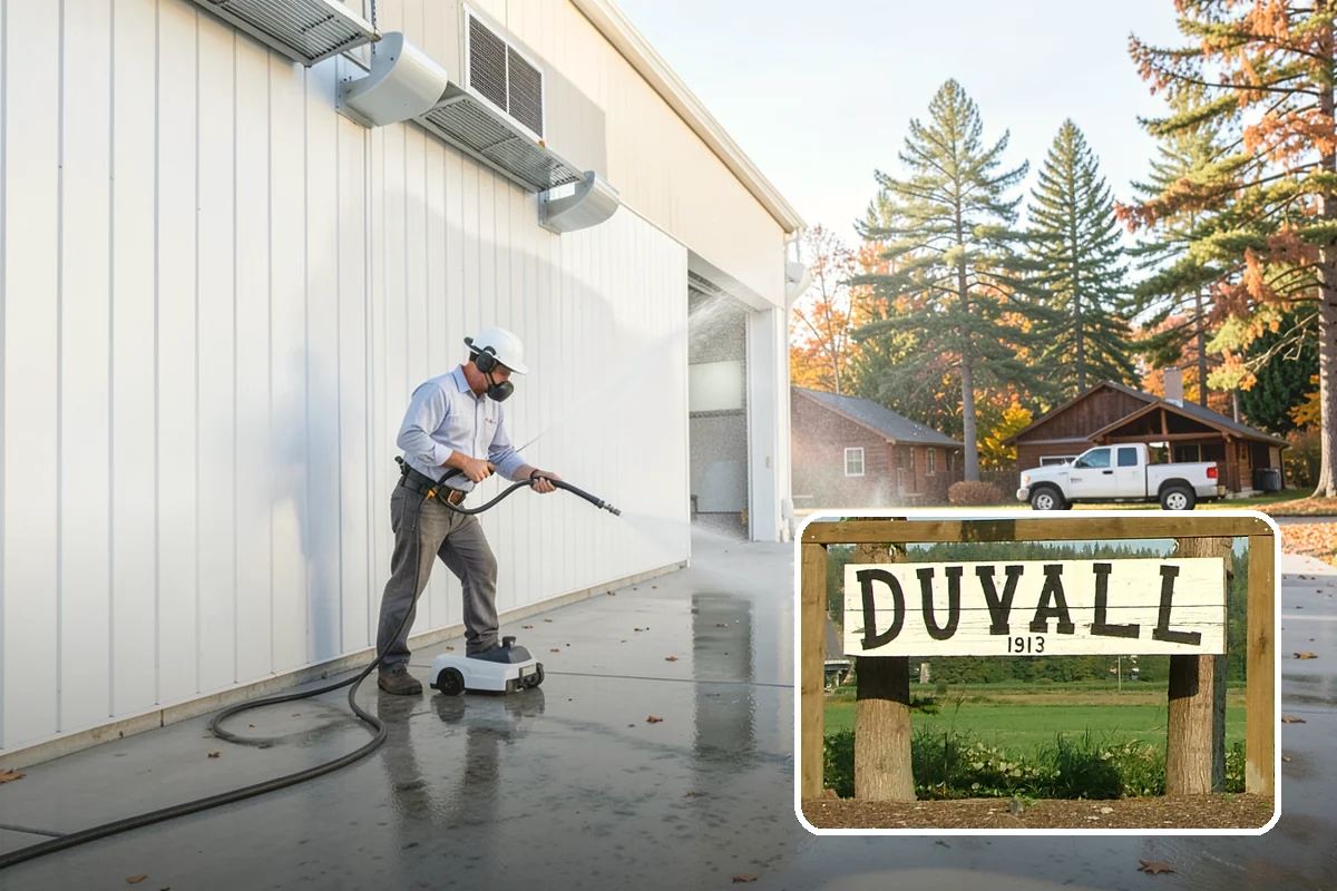 Chimney Exterior Cleaning in Duvall, King County, WA - Removes algae and dark streaking from exposed chimney faces