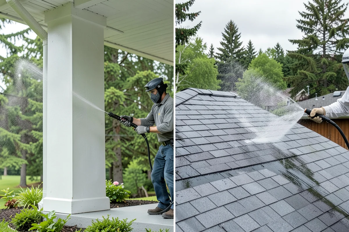 Chimney Exterior Cleaning in Gig Harbor, Pierce County, WA - Assess chimney material and check mortar condition