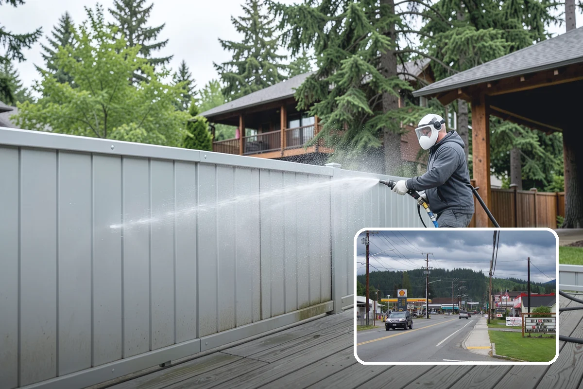 Chimney Exterior Cleaning in Granite Falls, Snohomish County, WA - Removes algae and dark streaking from exposed chimney faces