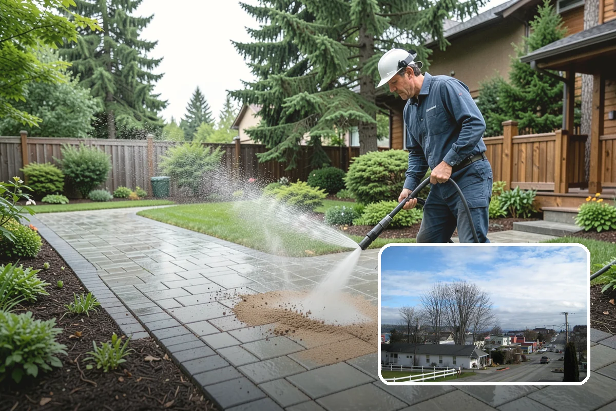 Chimney Exterior Cleaning in Langley, Island County, WA - Removes algae and dark streaking from exposed chimney faces