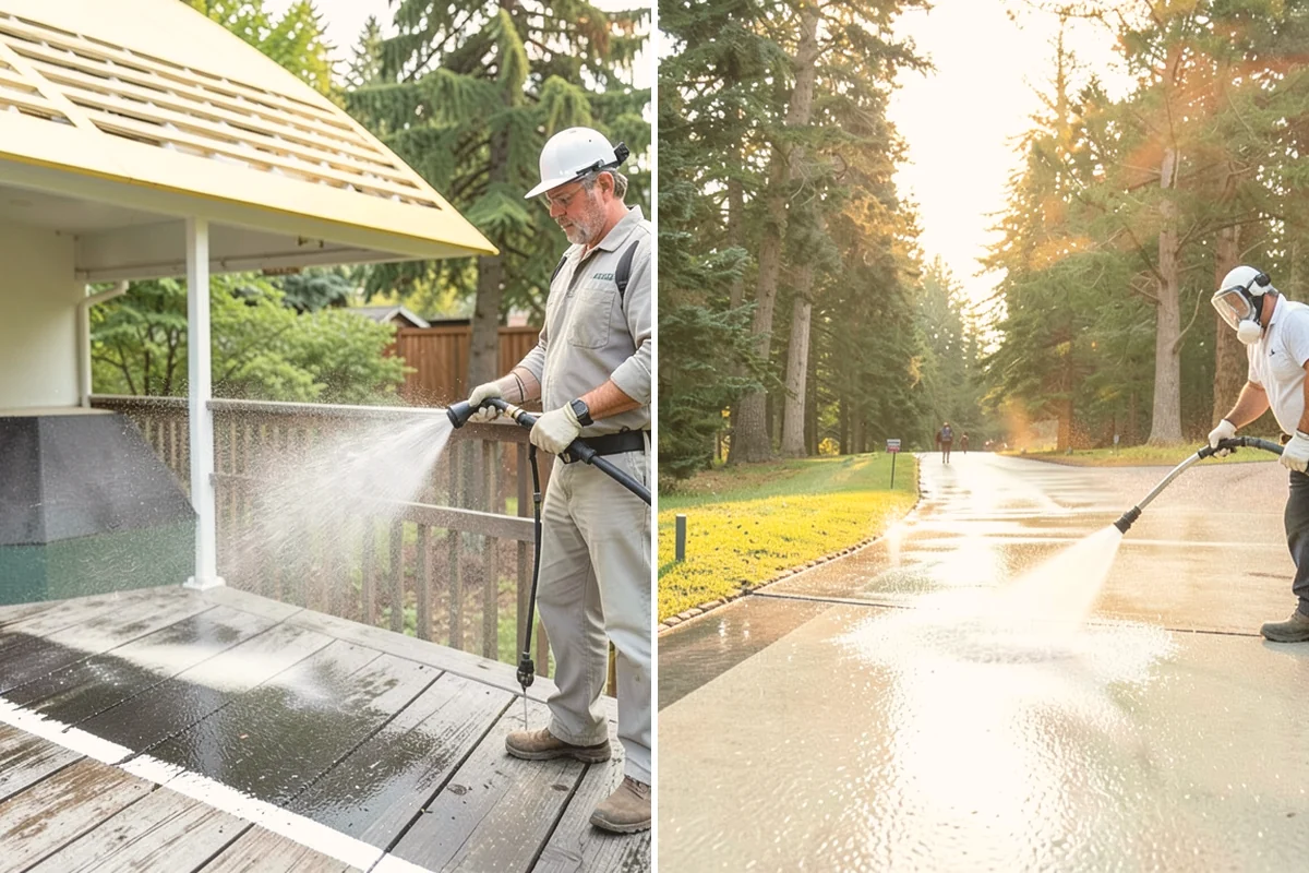 Chimney Exterior Cleaning in Langley, Island County, WA - Assess chimney material and check mortar condition