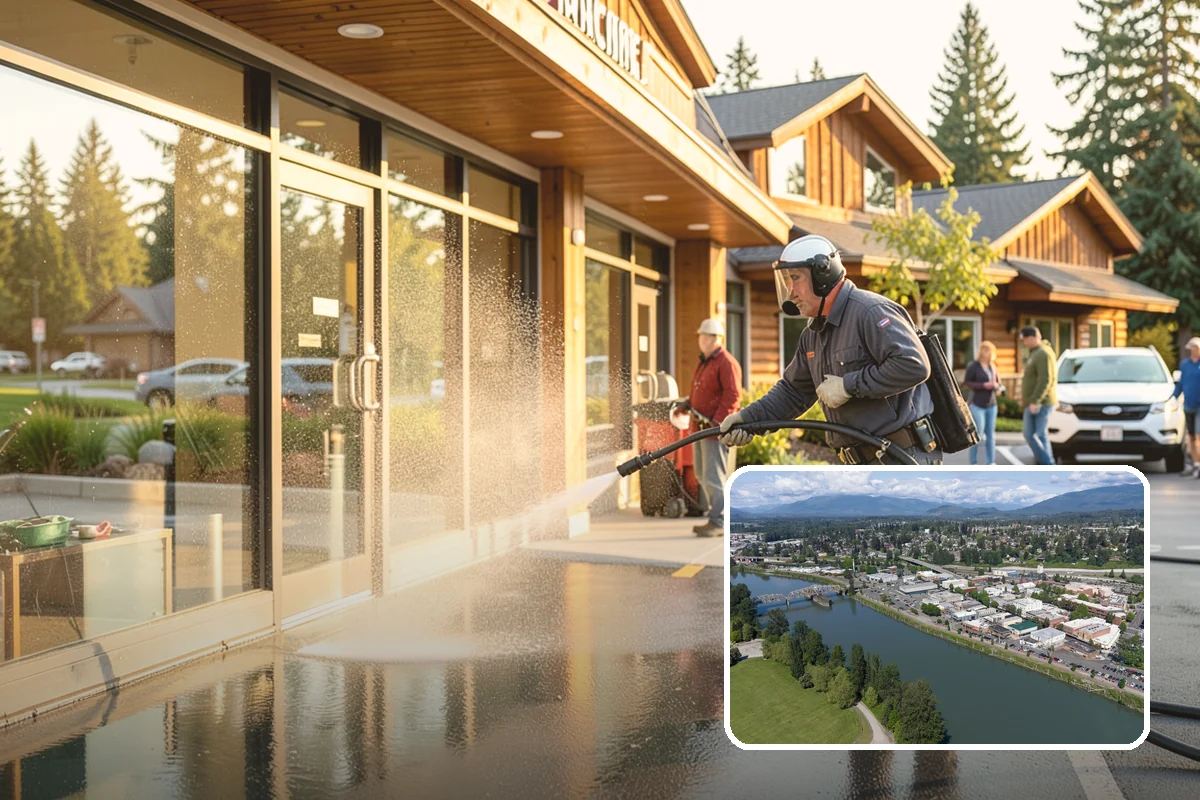 Chimney Exterior Cleaning in Mount Vernon, Skagit County, WA - Removes algae and dark streaking from exposed chimney faces