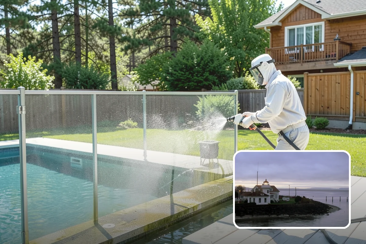 Chimney Exterior Cleaning in Mukilteo, Snohomish County, WA - Removes algae and dark streaking from exposed chimney faces