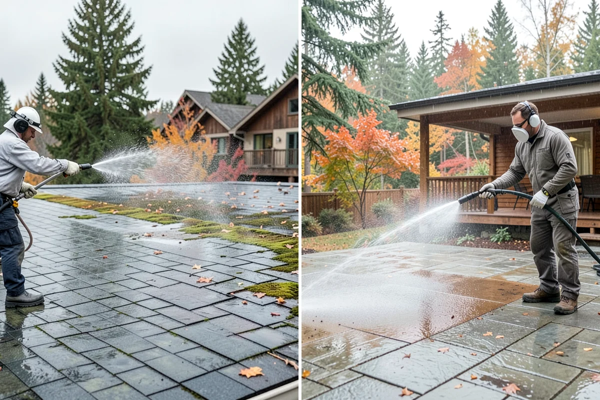 Chimney Exterior Cleaning in SeaTac, King County, WA - Assess chimney material and check mortar condition