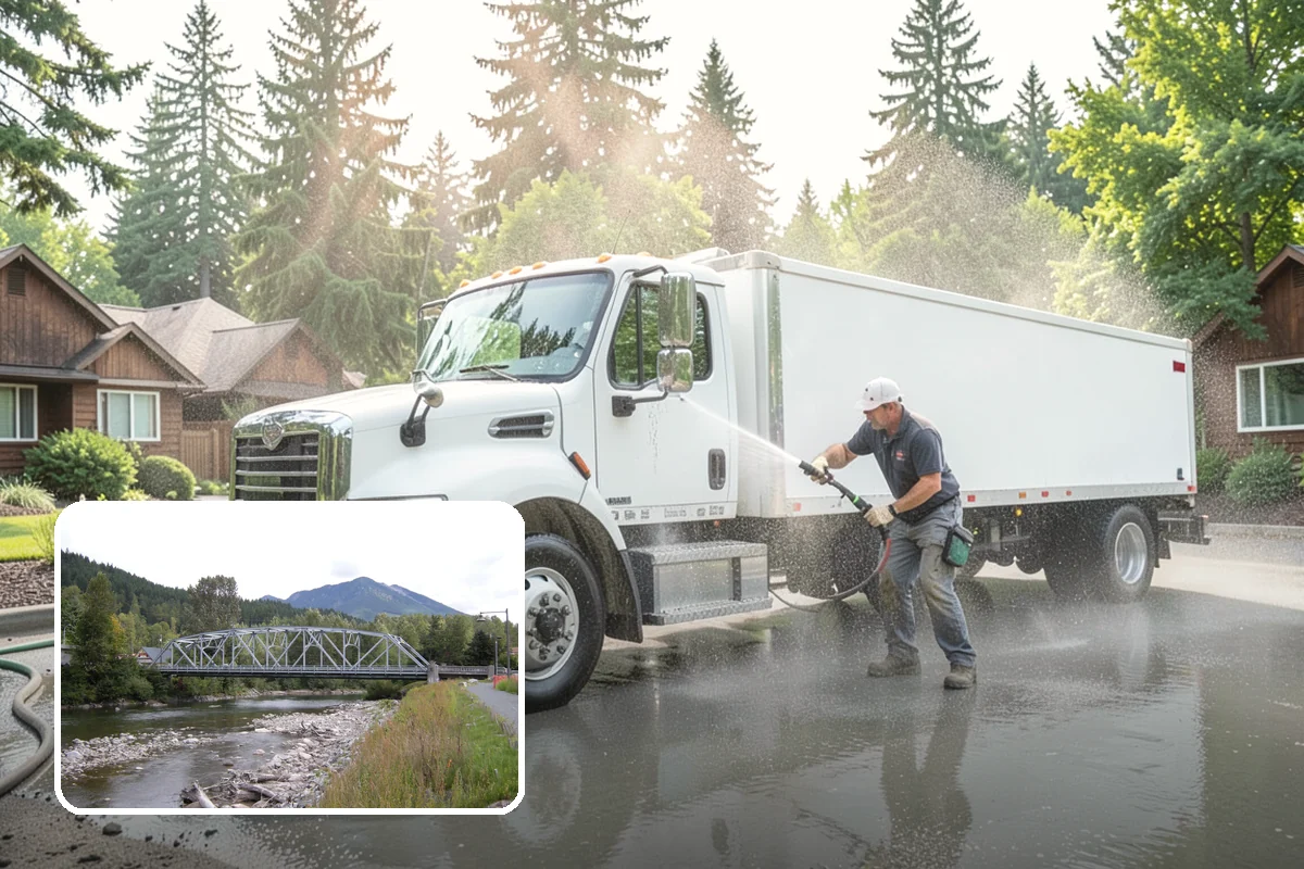 Chimney Exterior Cleaning in Skykomish, King County, WA - Removes algae and dark streaking from exposed chimney faces