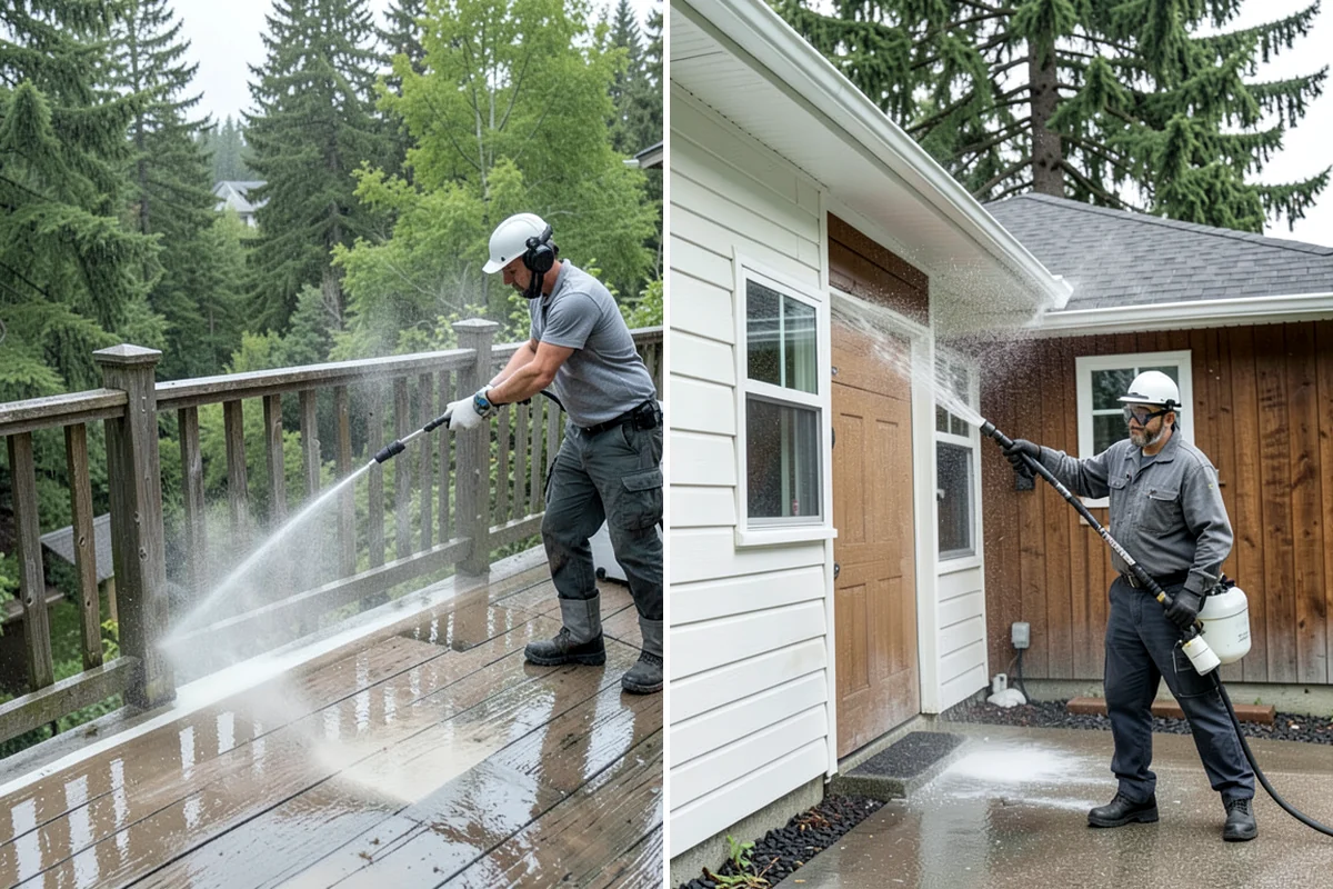 Church Exterior Cleaning in Arlington, Snohomish County, WA - Assess masonry condition and test a discreet area first