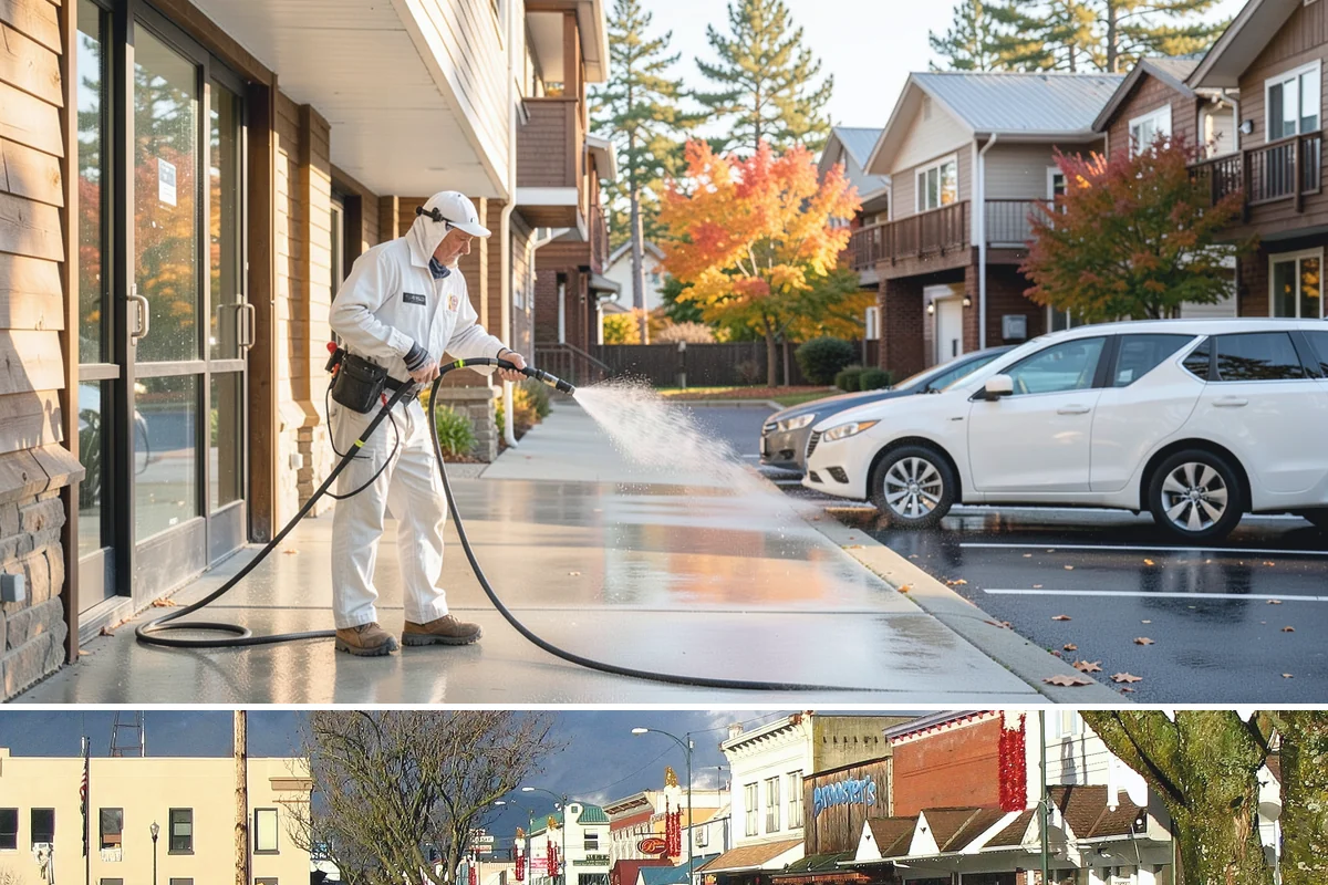 Church Exterior Cleaning in Arlington, Snohomish County, WA - Dry spring and summer months are safest for masonry work, timing a refresh ahead of major holiday services.