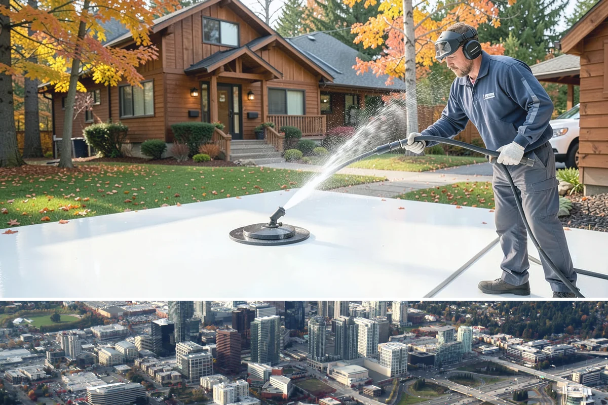 Church Exterior Cleaning in Bellevue, King County, WA - Dry spring and summer months are safest for masonry work, timing a refresh ahead of major holiday services.