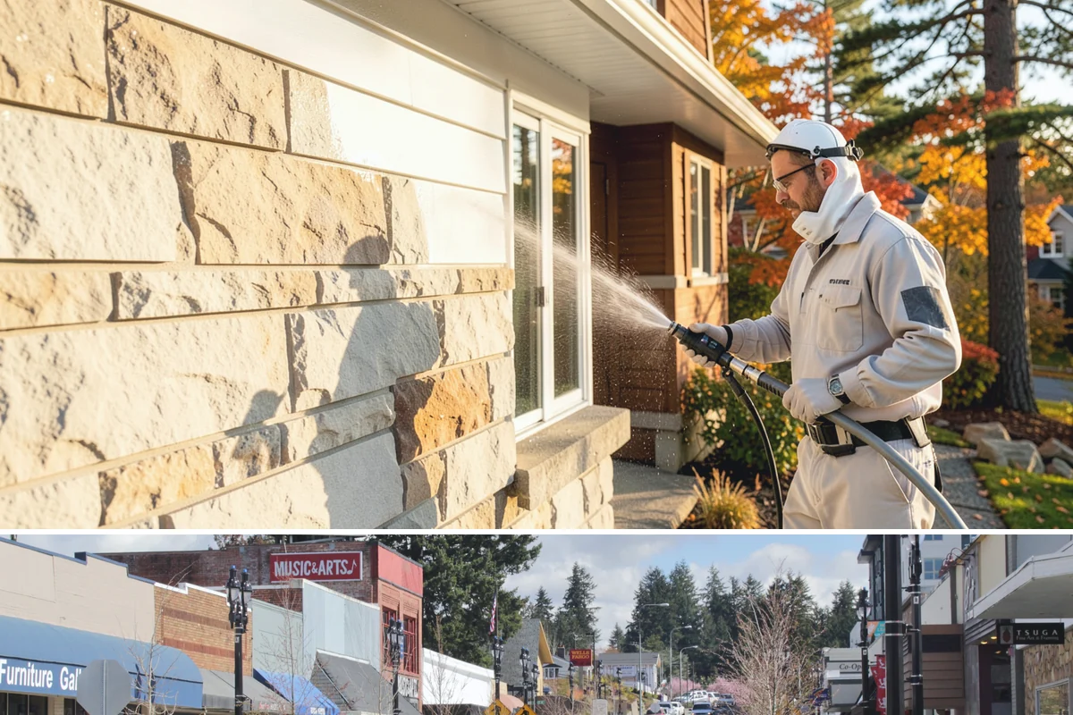 Church Exterior Cleaning in Bothell, King County, WA - Dry spring and summer months are safest for masonry work, timing a refresh ahead of major holiday services.