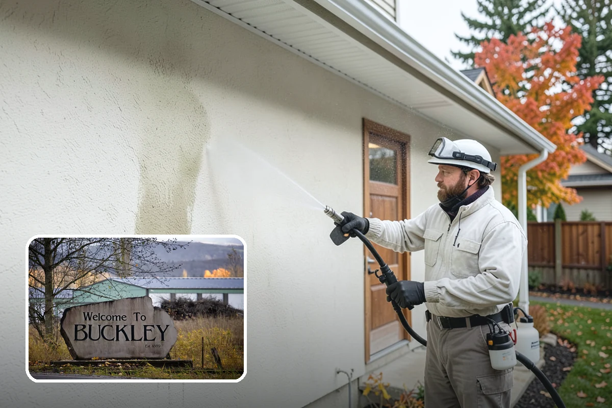 Church Exterior Cleaning in Buckley, Pierce County, WA - Cleans aged brick, stone, and stucco without eroding mortar