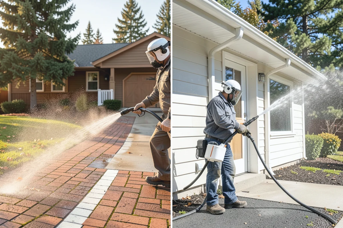Church Exterior Cleaning in Buckley, Pierce County, WA - Assess masonry condition and test a discreet area first
