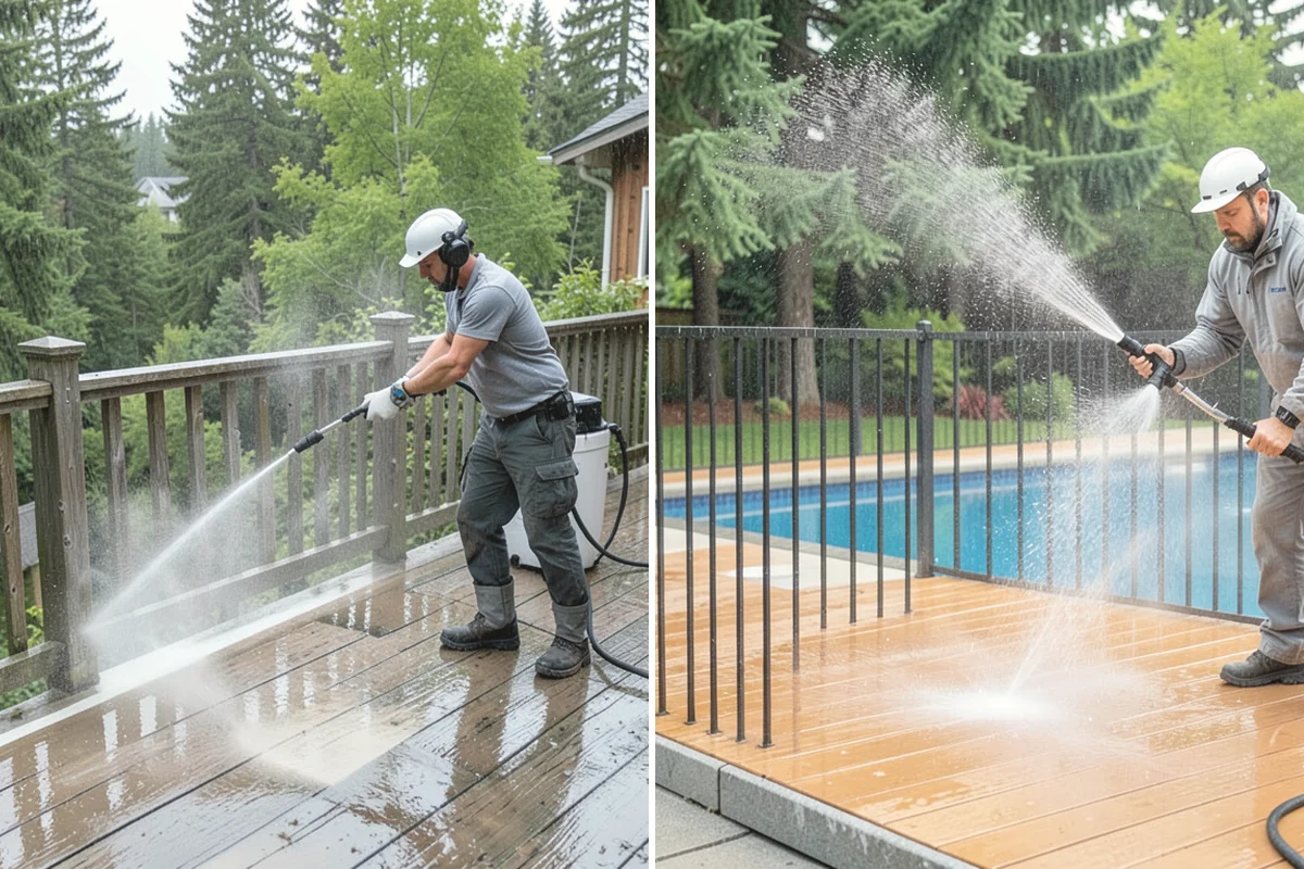 Church Exterior Cleaning in Burien, King County, WA - Assess masonry condition and test a discreet area first