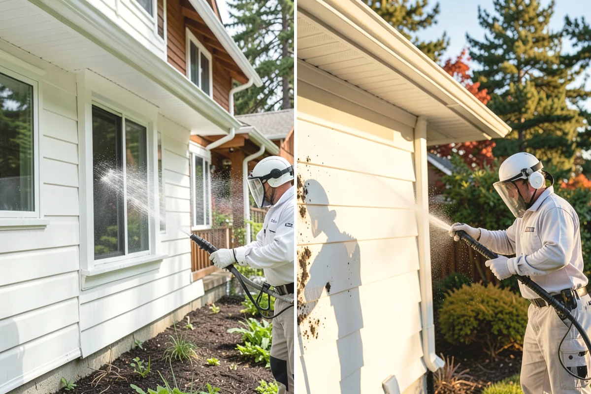 Church Exterior Cleaning in Burlington, Skagit County, WA - Assess masonry condition and test a discreet area first