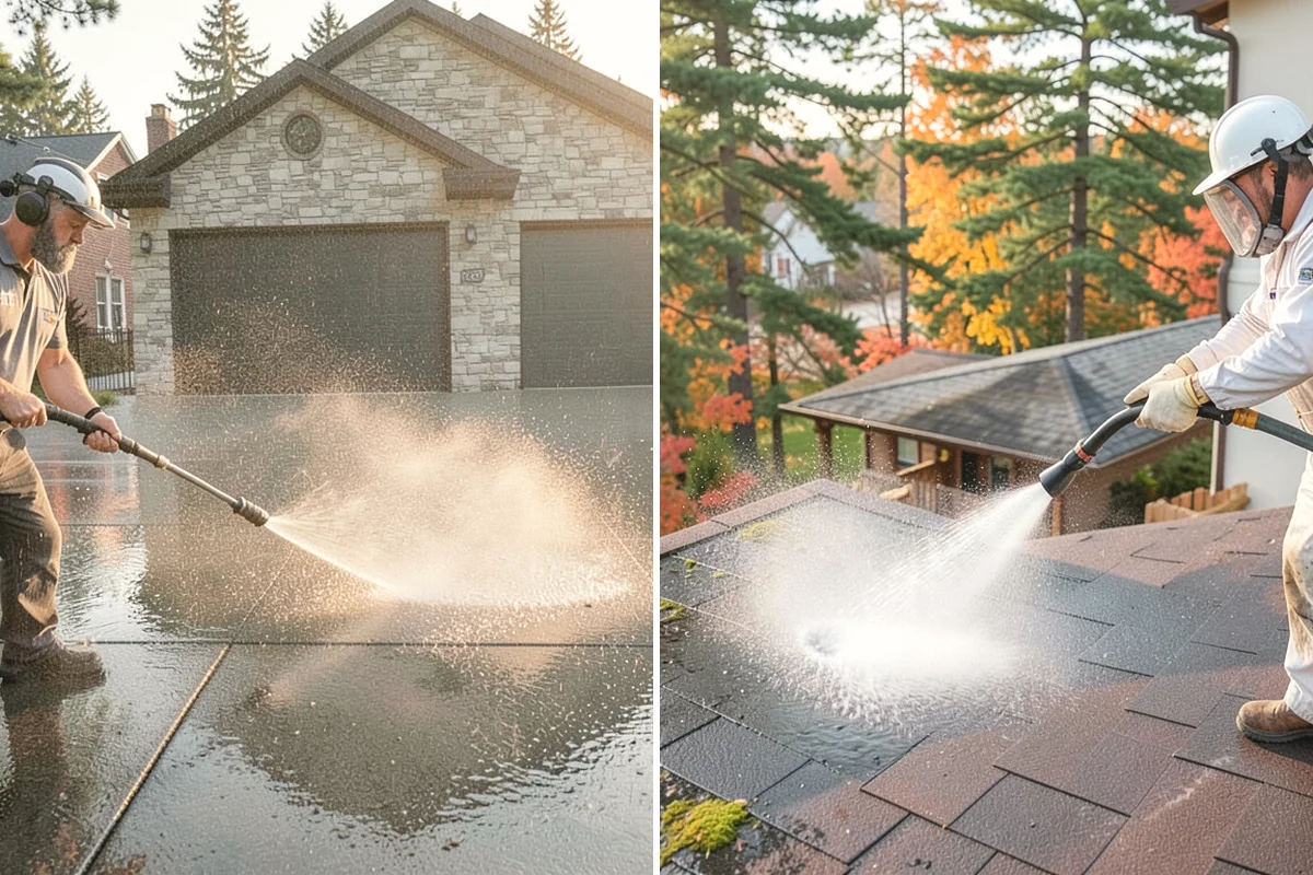Church Exterior Cleaning in Carnation, King County, WA - Assess masonry condition and test a discreet area first