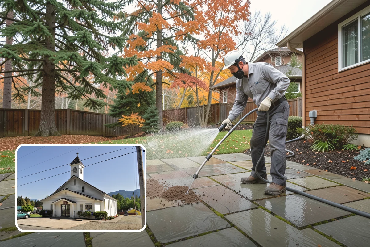 Church Exterior Cleaning in Concrete, Skagit County, WA - Cleans aged brick, stone, and stucco without eroding mortar
