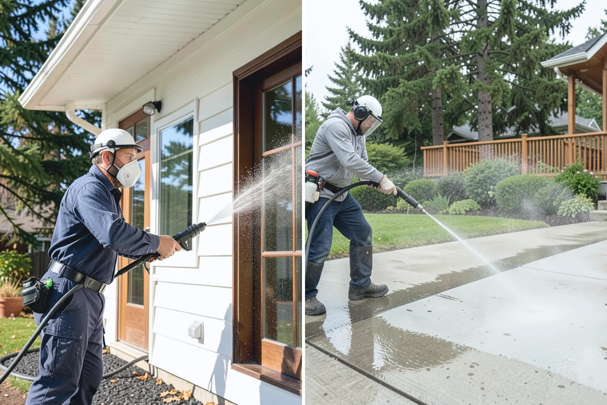 Church Exterior Cleaning in Coupeville, Island County, WA - Assess masonry condition and test a discreet area first