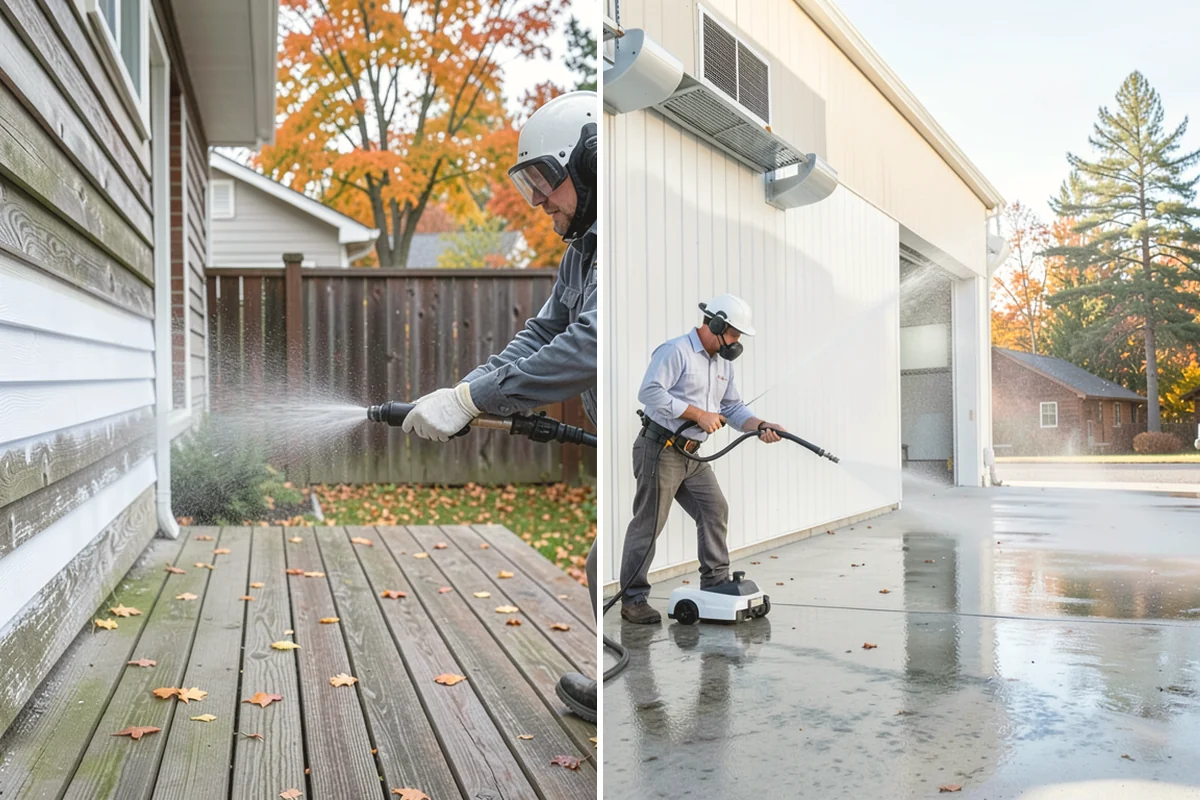 Church Exterior Cleaning in Covington, King County, WA - Assess masonry condition and test a discreet area first