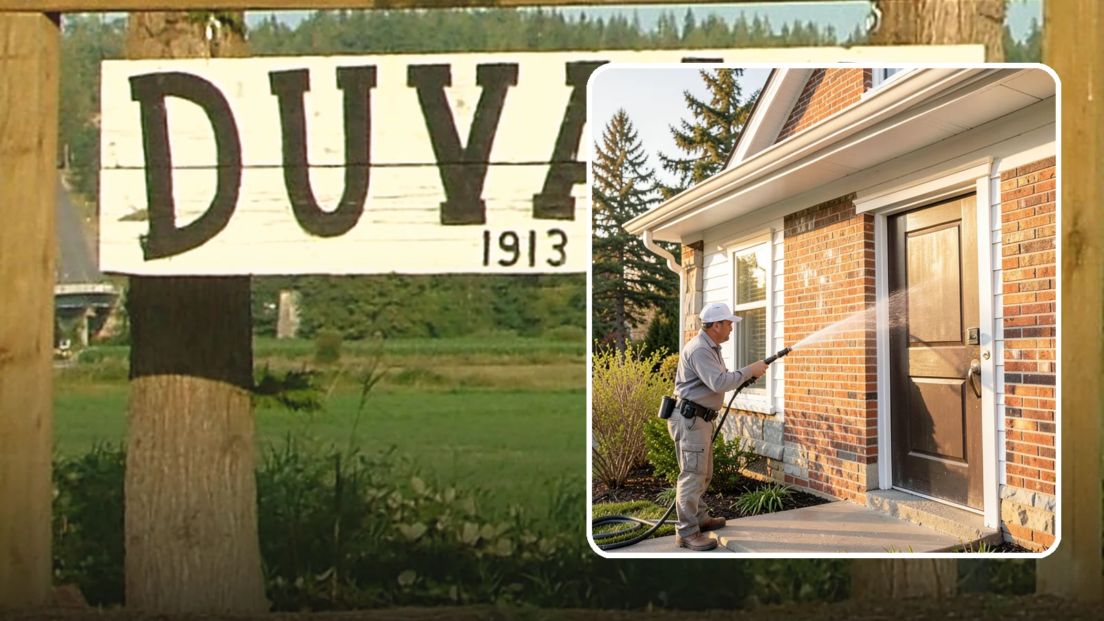 Church Exterior Cleaning in Duvall, King County, WA - Gentle, respectful exterior cleaning for churches that restores brick, stone, and stucco facades along with entry steps and...
