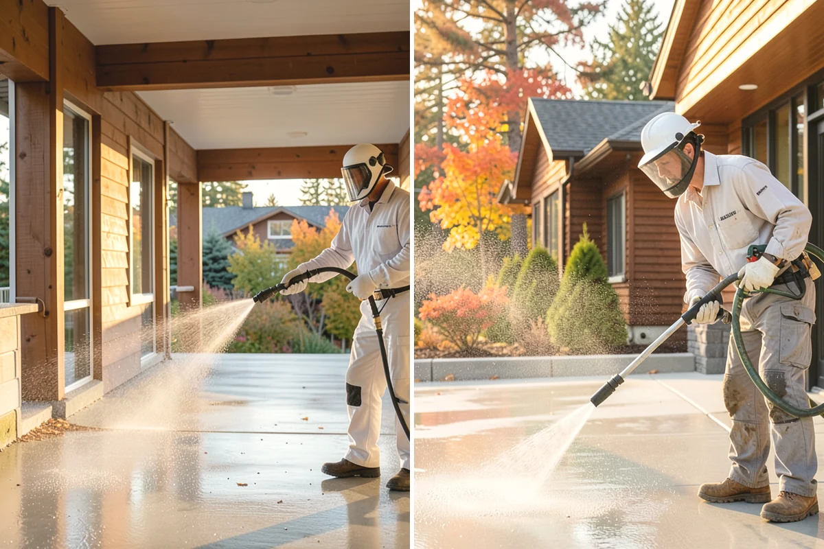 Church Exterior Cleaning in Duvall, King County, WA - Assess masonry condition and test a discreet area first