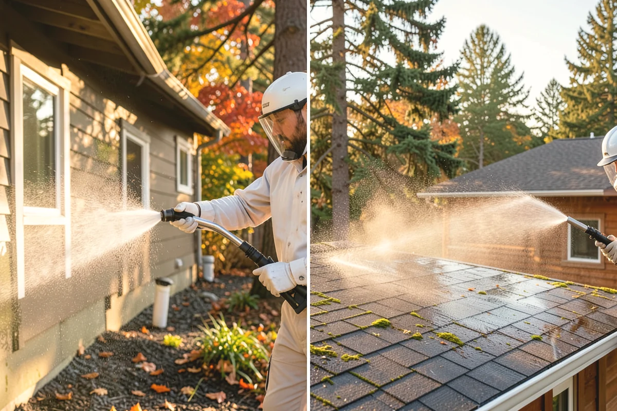Church Exterior Cleaning in Edgewood, Pierce County, WA - Assess masonry condition and test a discreet area first