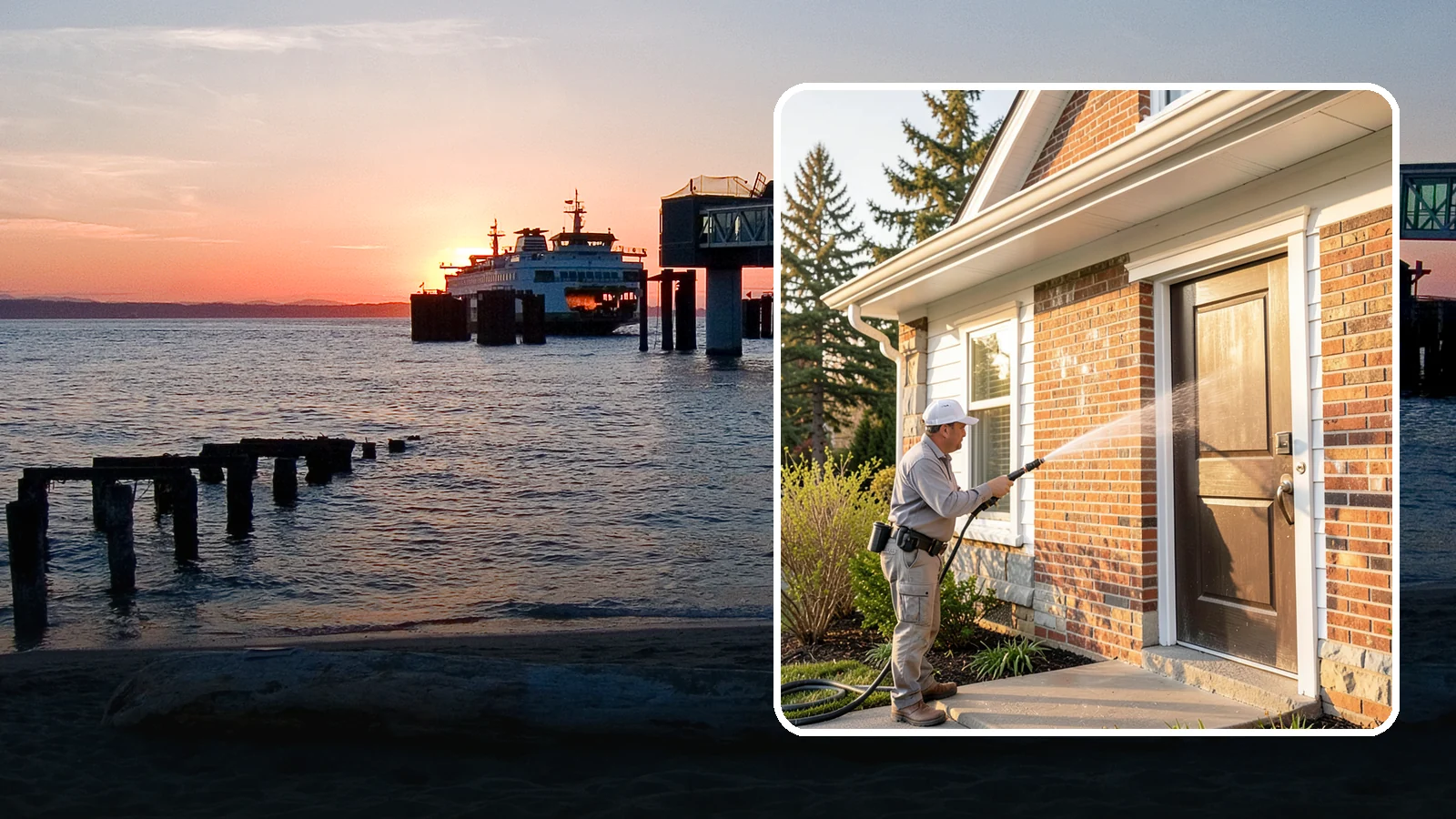 Church Exterior Cleaning in Edmonds, Snohomish County, WA - Gentle, respectful exterior cleaning for churches that restores brick, stone, and stucco facades along with entry steps and...
