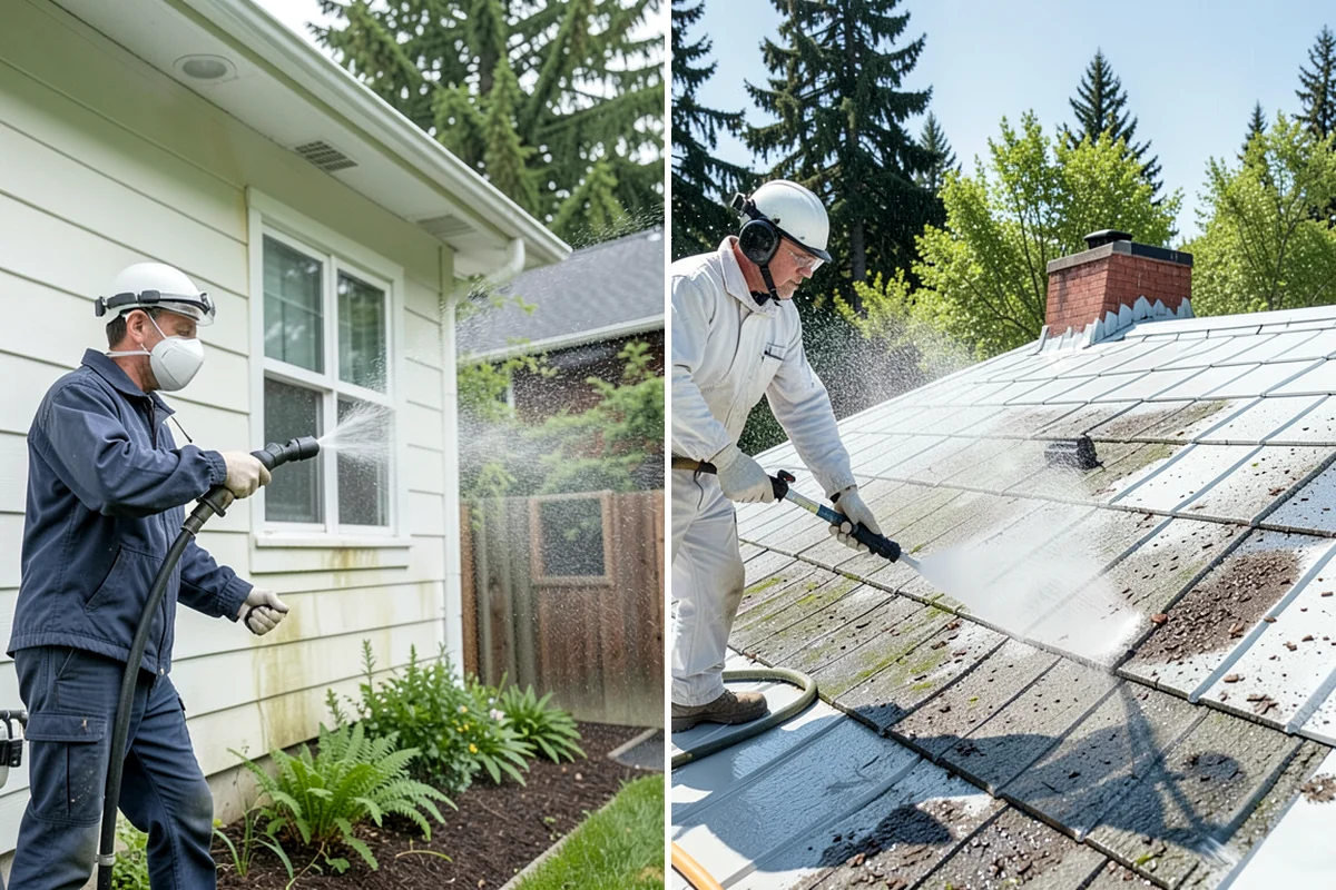 Church Exterior Cleaning in Federal Way, King County, WA - Assess masonry condition and test a discreet area first
