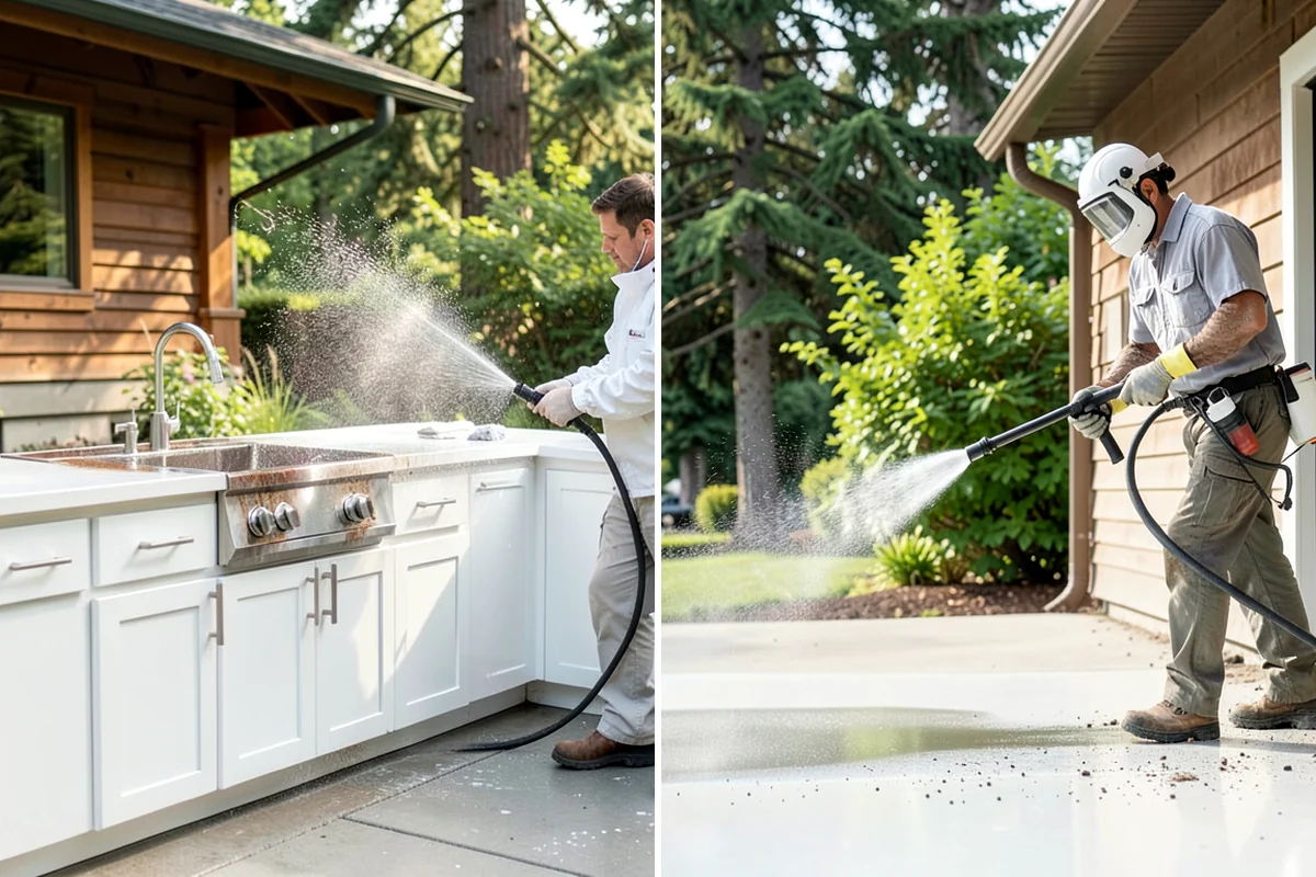 Church Exterior Cleaning in Fircrest, Pierce County, WA - Assess masonry condition and test a discreet area first