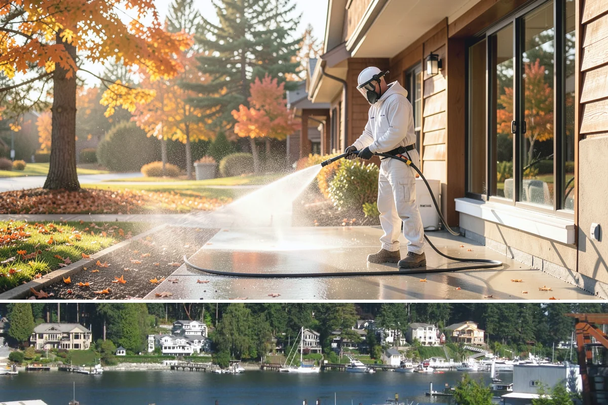 Church Exterior Cleaning in Gig Harbor, Pierce County, WA - Dry spring and summer months are safest for masonry work, timing a refresh ahead of major holiday services.