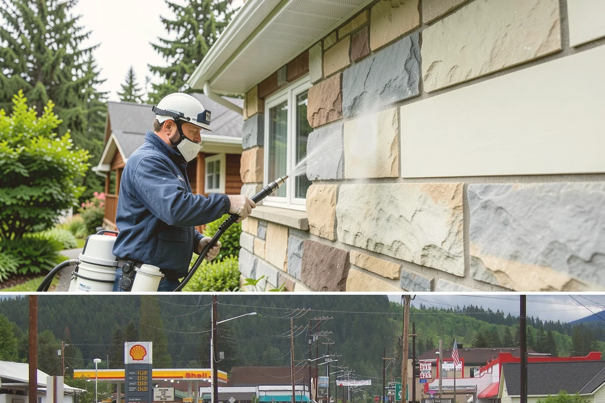 Church Exterior Cleaning in Granite Falls, Snohomish County, WA - Dry spring and summer months are safest for masonry work, timing a refresh ahead of major holiday services.