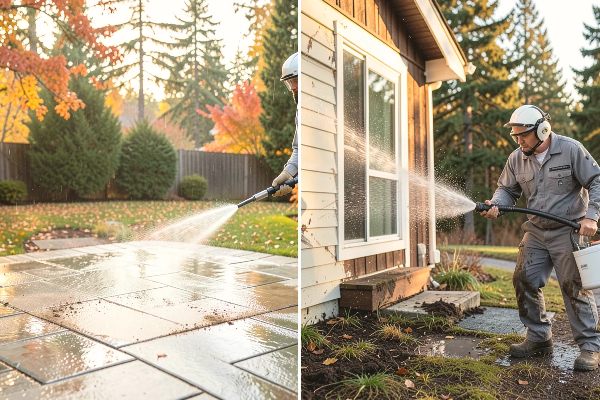 Church Exterior Cleaning in Issaquah, King County, WA - Assess masonry condition and test a discreet area first