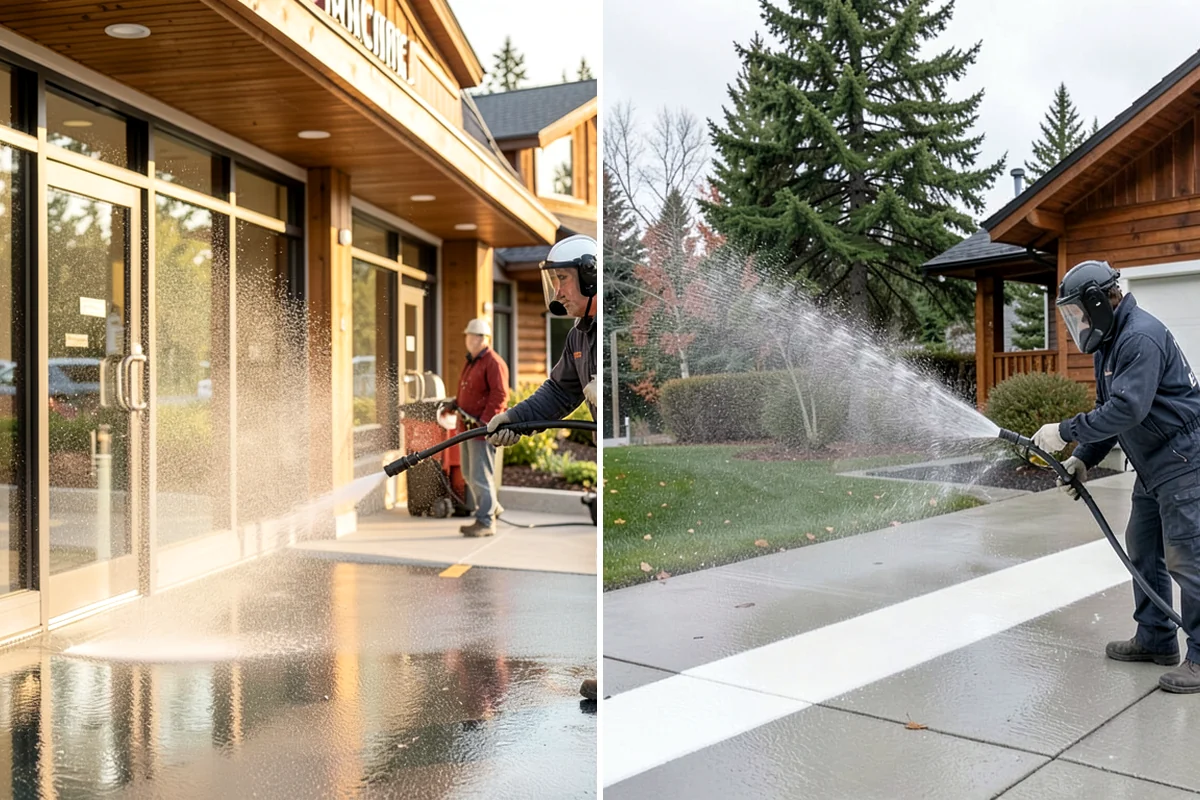 Church Exterior Cleaning in Kenmore, King County, WA - Assess masonry condition and test a discreet area first