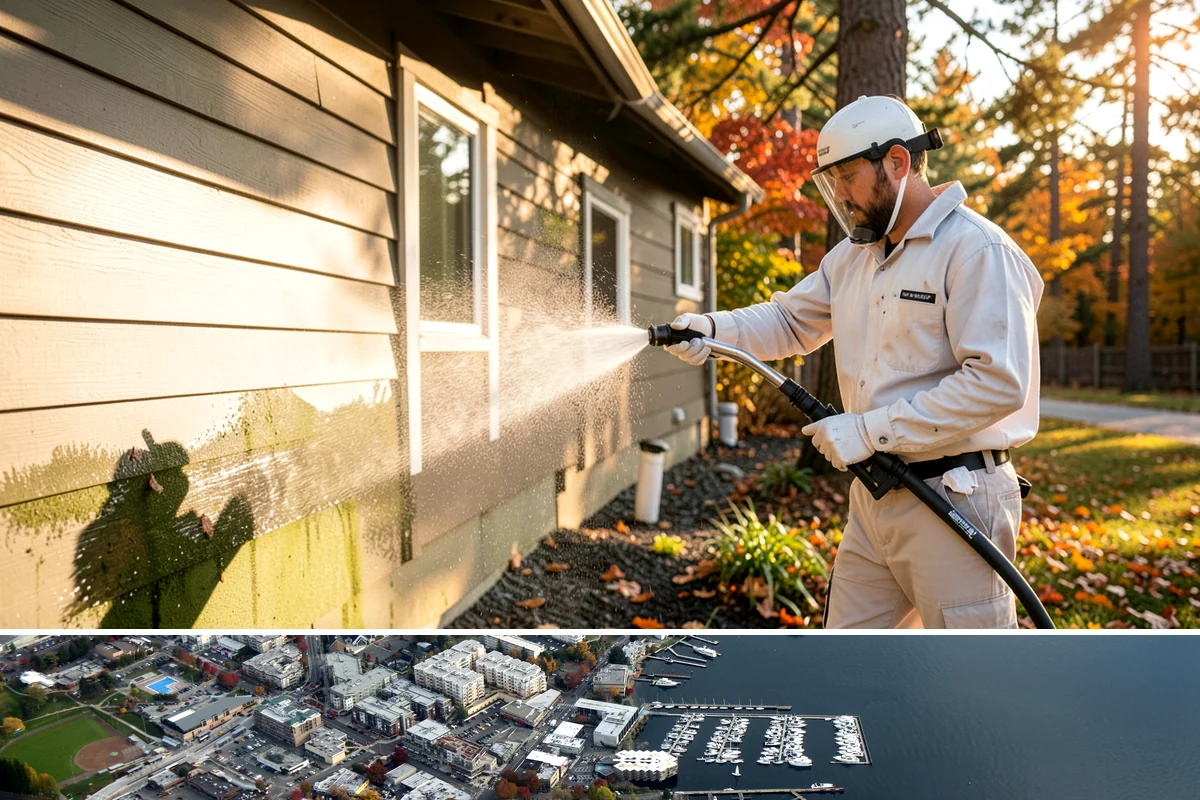 Church Exterior Cleaning in Kirkland, King County, WA - Dry spring and summer months are safest for masonry work, timing a refresh ahead of major holiday services.