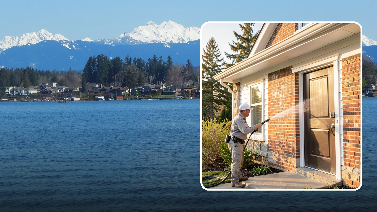 Church Exterior Cleaning in Lake Stevens, Snohomish County, WA - Gentle, respectful exterior cleaning for churches that restores brick, stone, and stucco facades along with entry steps and...