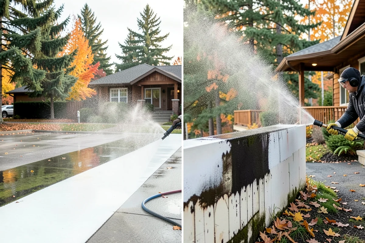 Church Exterior Cleaning in Maple Valley, King County, WA - Assess masonry condition and test a discreet area first