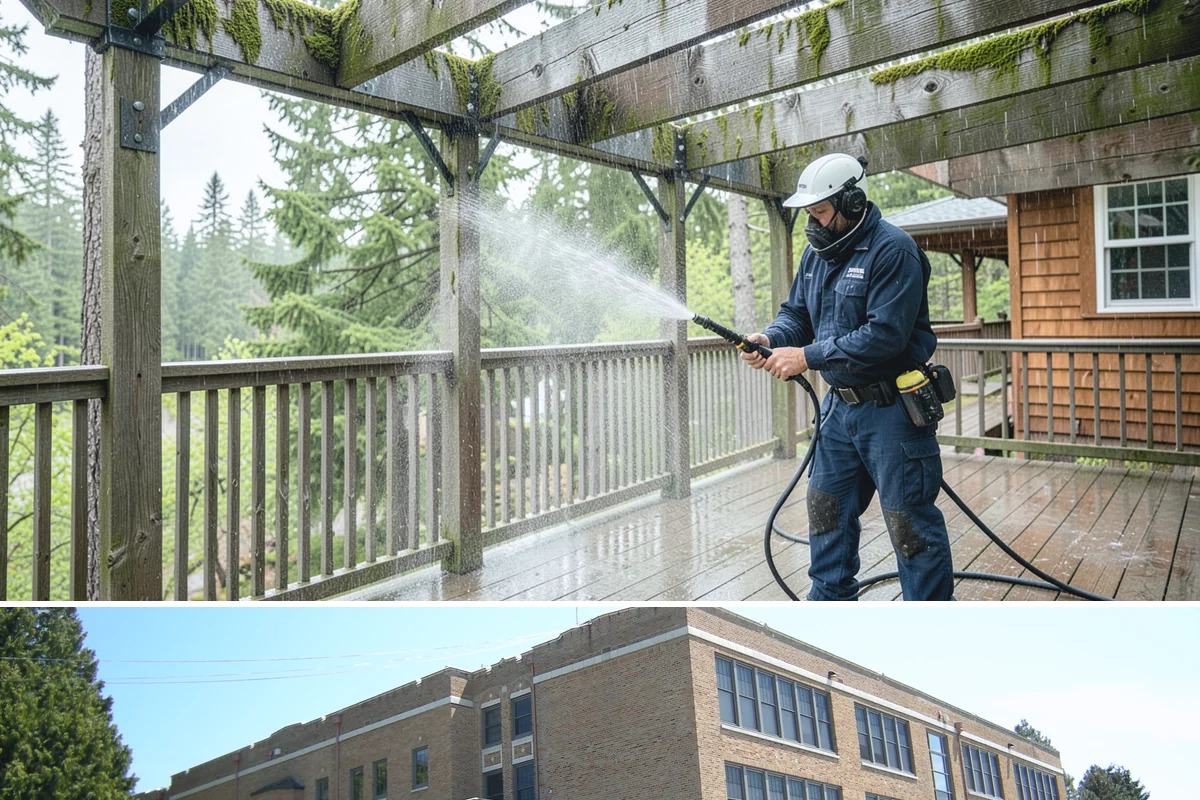 Church Exterior Cleaning in Maple Valley, King County, WA - Dry spring and summer months are safest for masonry work, timing a refresh ahead of major holiday services.