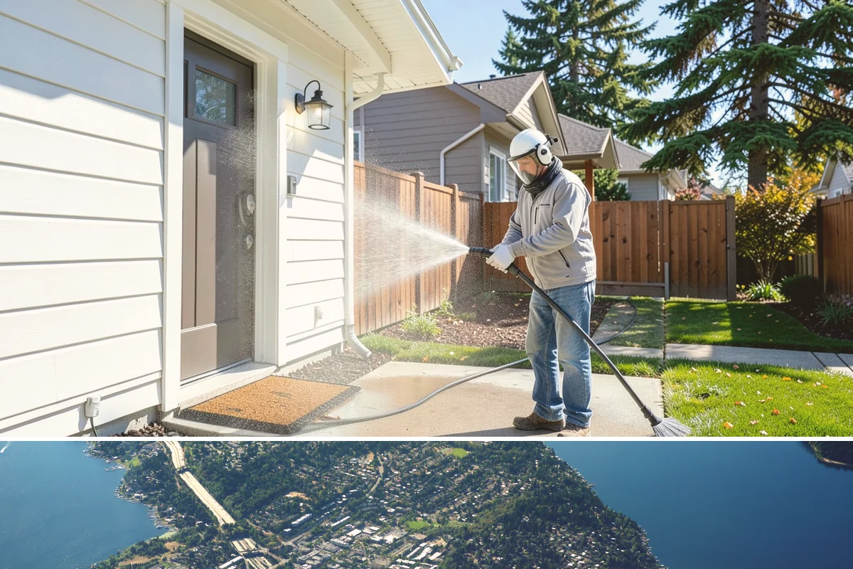 Church Exterior Cleaning in Mercer Island, King County, WA - Dry spring and summer months are safest for masonry work, timing a refresh ahead of major holiday services.