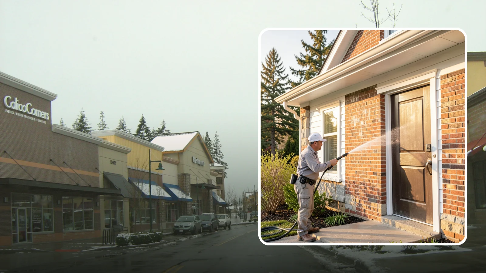 Church Exterior Cleaning in Mill Creek, Snohomish County, WA - Gentle, respectful exterior cleaning for churches that restores brick, stone, and stucco facades along with entry steps and...