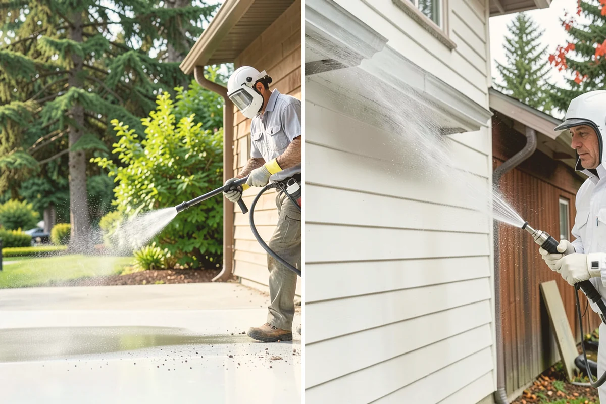 Church Exterior Cleaning in Milton, King County, WA - Assess masonry condition and test a discreet area first