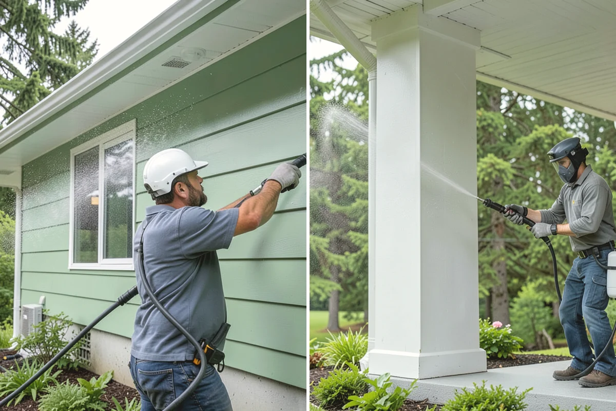 Church Exterior Cleaning in Monroe, Snohomish County, WA - Assess masonry condition and test a discreet area first