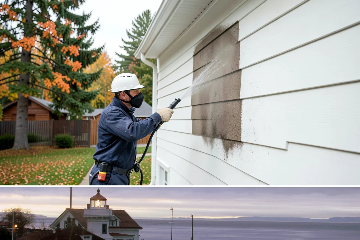 Church Exterior Cleaning in Mukilteo, Snohomish County, WA - Dry spring and summer months are safest for masonry work, timing a refresh ahead of major holiday services.