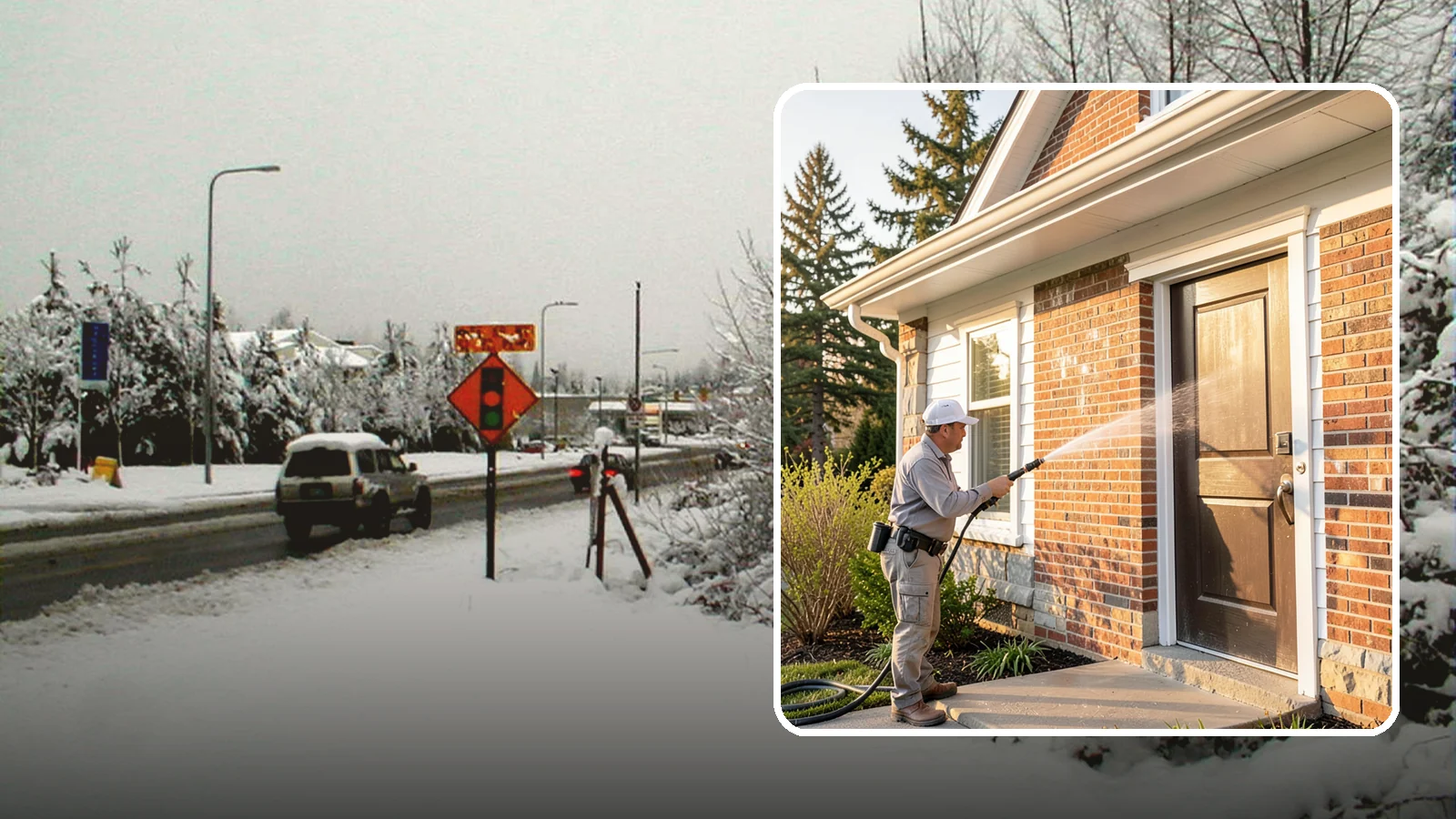 Church Exterior Cleaning in Newcastle, King County, WA - Gentle, respectful exterior cleaning for churches that restores brick, stone, and stucco facades along with entry steps and...