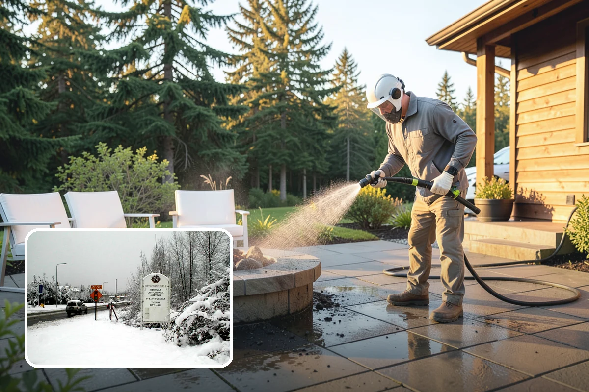 Church Exterior Cleaning in Newcastle, King County, WA - Cleans aged brick, stone, and stucco without eroding mortar
