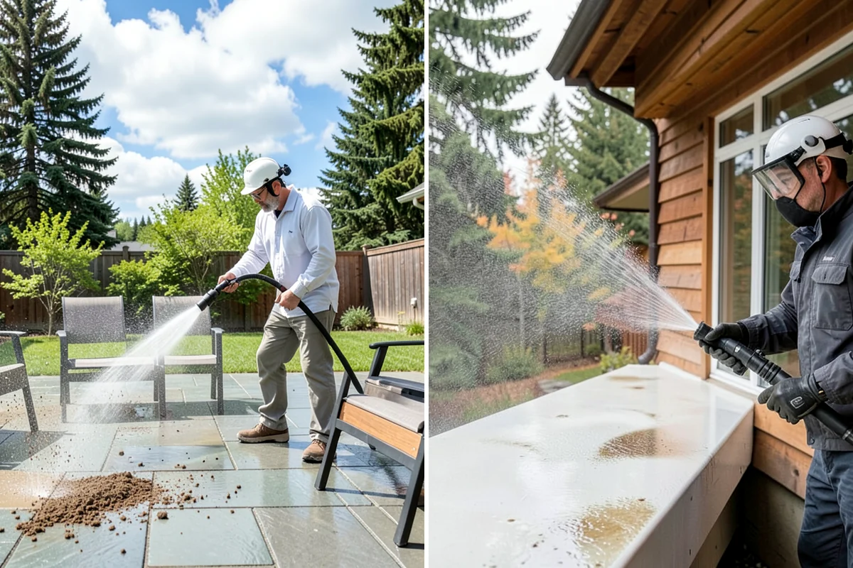 Church Exterior Cleaning in Normandy Park, King County, WA - Assess masonry condition and test a discreet area first