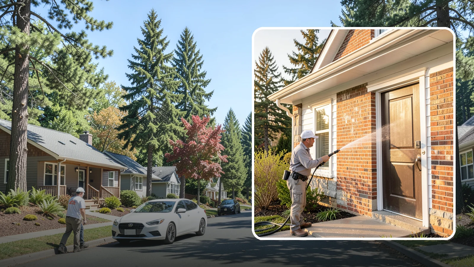 Church Exterior Cleaning in Orting, Pierce County, WA - Gentle, respectful exterior cleaning for churches that restores brick, stone, and stucco facades along with entry steps and...