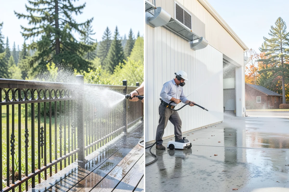 Church Exterior Cleaning in Renton, King County, WA - Assess masonry condition and test a discreet area first