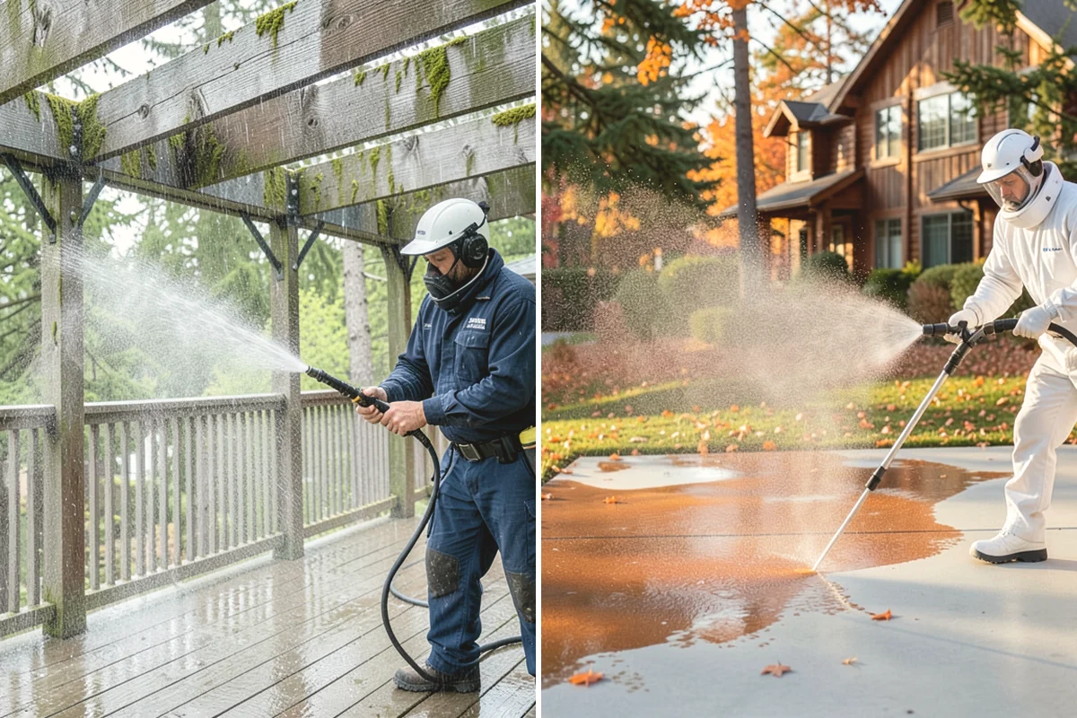 Church Exterior Cleaning in Ruston, Pierce County, WA - Assess masonry condition and test a discreet area first