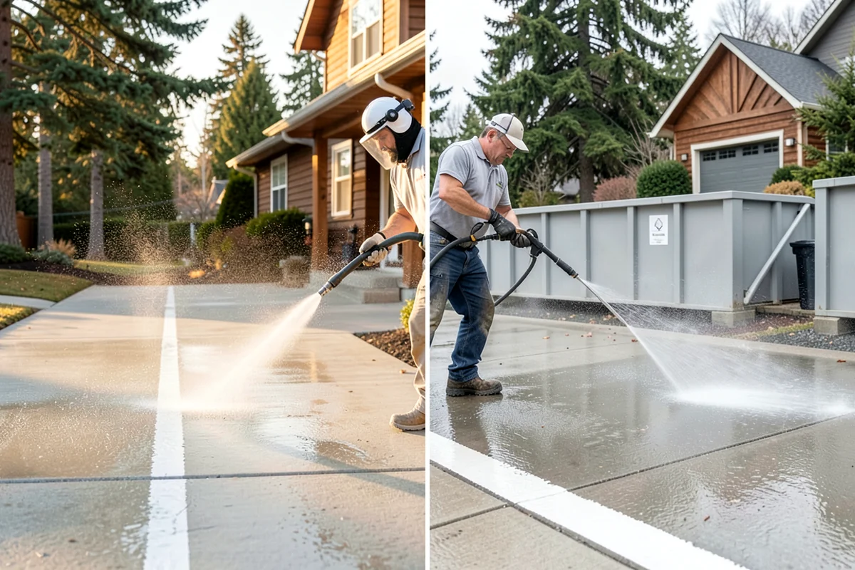 Church Exterior Cleaning in SeaTac, King County, WA - Assess masonry condition and test a discreet area first