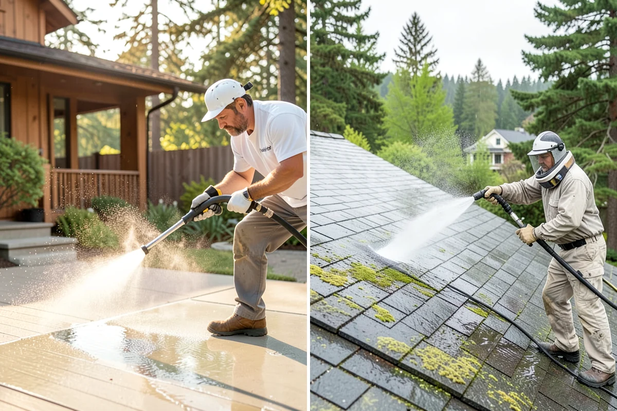 Church Exterior Cleaning in Seattle, King County, WA - Assess masonry condition and test a discreet area first