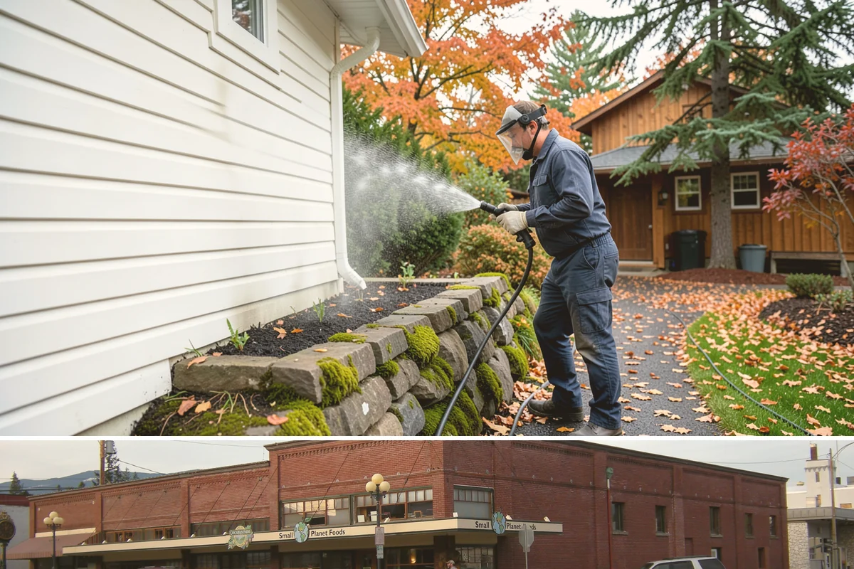 Church Exterior Cleaning in Sedro-Woolley, Skagit County, WA - Dry spring and summer months are safest for masonry work, timing a refresh ahead of major holiday services.